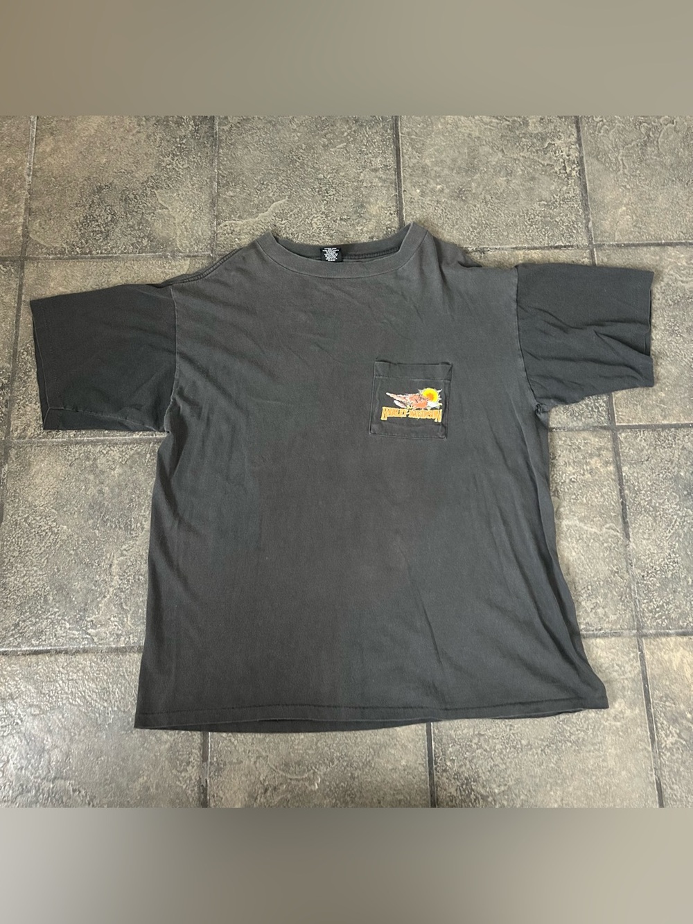 Vintage 90s Harley Davidson Eagle Shirt Size XL Single Stitch Faded - Picture 3 of 8